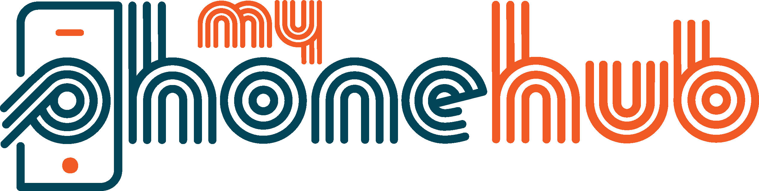 Myphonehub logo alternativa orizzontale
